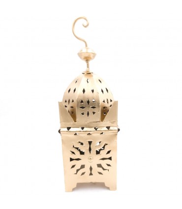 Candeeiro de chão árabe dourado Artesanato marroquino Exterior ou interior Decoração Andalusi Modelo Hadid Dhahbi