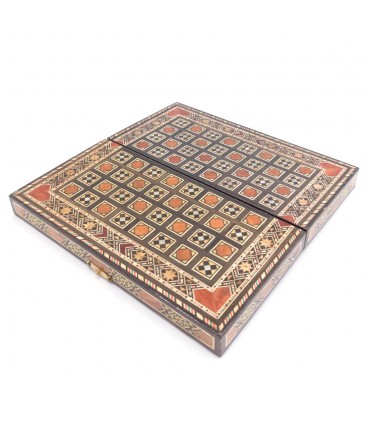 Folding Chess Game + Wood Chips (SYRIA Inlay) Public