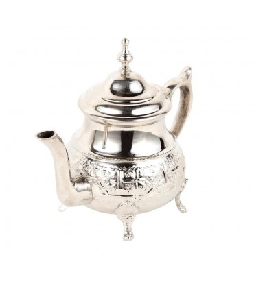 Théière Moruna Alpaga En Relief Artisanat Marocain - Modèle Maghreb aadi Rijli