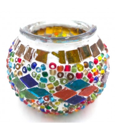 Bougeoir turc en verre de Murano artisanat turc taille 1