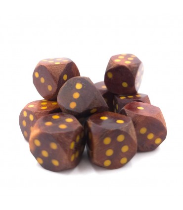 Handcrafted Wood Dice - Tuya Root (sabina wood) - 4 Public Sizes