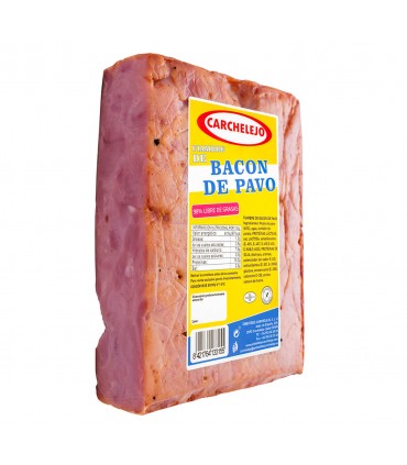 Halal Turkey Bacon Carchelejo Cut 1.6kg. (+/-) Food with Halal Guarantee