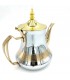 Edelstahl-Induktions-Teekanne im arabischen Stil, Modell Hevicho, Gold und Silber