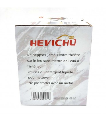 Bule de indução de aço inoxidável estilo árabe ouro e prata modelo Hevicho