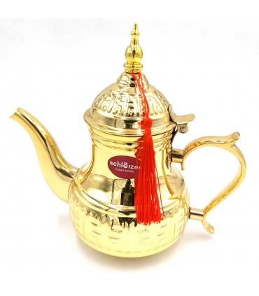 Golden Stainless Steel Teapot Tea and Infusions 800ml European Brand Schleizer Model