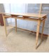 Japanese Style Oak Wood Table Floating Top 110×61x73.5cm