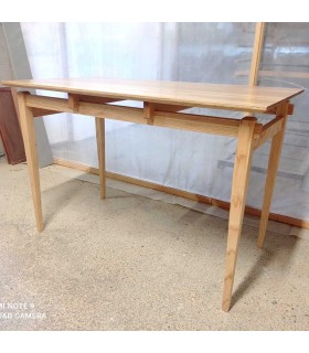Mesa Madera Roble Estilo Japonesa Tablero Flotante 110×61x73,5cm