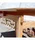 Japanese Style Oak Wood Table Floating Top 110×61x73.5cm