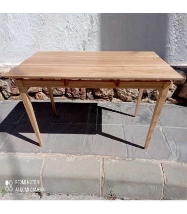 Japanese Style Oak Wood Table Floating Top 110×61x73.5cm