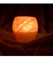 Portacandele naturale sale Himalaya - lucidato - Feng Shui - novità