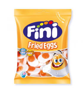 Rebuçados Halal de Ovo Frito Suave - Sem Glúten e 0% Gordura - Fini - 90 gr