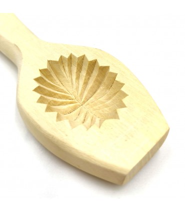 Cucchiaio di legno Stampo Biscotto Maamul di Dattero Arabo - Modello Miilakatun 2 - Jaima Alkauzar