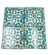 Azulejo Andaluz Mosaico Zellige Nazari 15x15 cm - Feito à mão - Modelo 92