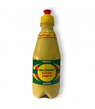 Sonia Pathial extra strong mustard sauce: authentic Senegalese flavor to dress meats, barbecues and salads 330gr