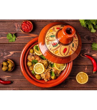 Arab Tagine Moroccan Cuisine - Decorated - Recommended - MARRAKECH Model