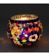 Crystal Candle Holder Inlaid Details Turkish Crafts Ottoman Decoration Size No. 2
