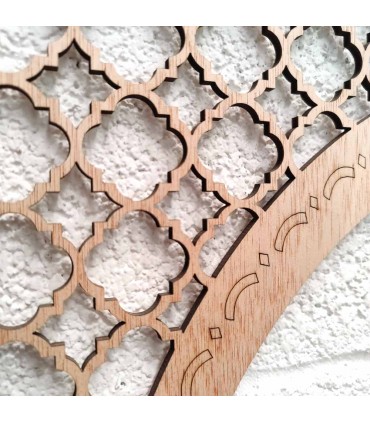 Bois de célosie découpé au laser andalou design andalou modèle Bab Alcazar