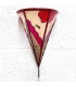 Leather Lampshade Applique Painted with Henna - Andalusian Decoration - Moroccan Crafts - Kis Model