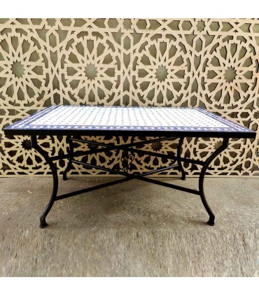 Outdoor Mosaic Table Garden Low Terrace Chill out Moroccan Crafts Andalusian Home Decoration Aadi Zarka Model