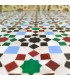 Mesa de mosaico artesanal andaluza jardim terraço árabe verão modelo Dair Mulawan
