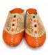 Pantofole Marocchine da Donna - Colore Arancione - Artigianato Marocchino in Pelle Autentica - Modello Azrar