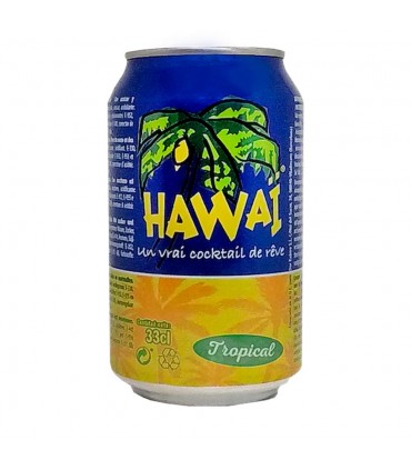 Hawaii - boisson soda goût fruits tropicaux - 25 cl