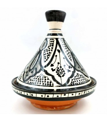 Cerâmica Pintada Marroquina Tajin - Asfi Crafts Tetuan Kabir Modelo: Autêntico e Requintado!