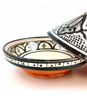 Tajin Marocain en Céramique Peinte - Asfi Craft Modèle Tetuan Kabir : Authentique et Exquis !