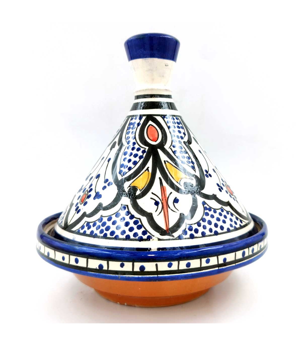 Vintage Tunisian Handmade Tagine Le Souk Ceramique 9 1