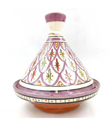 Tajin Marocain en Céramique Peinte - Asfi Crafts Modèle Tetuan Kabir : Authentique et Exquis !