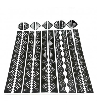 Natural Temporary Tattoo Kit Moroccan Henna Tazarine + Stencil + Syringe