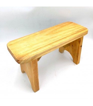 Banqueta de Madera Artesanal de la Alpujarra: Encanto Natural y Comodidad Hecha a Mano