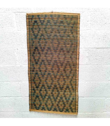Tapis en matériaux végétaux peints à la main de Tétouan, Maroc
