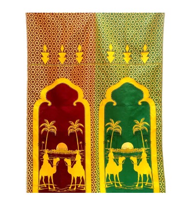 Tissu mural Jaima marocain inachevé | Décoration arabe pour événements et intérieurs