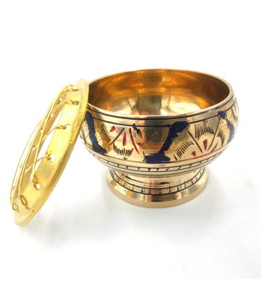 Engraved Bronze Censer - Various Colors - Public Grids