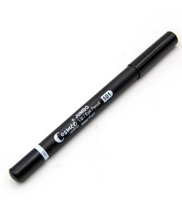 Cosmee JUMBO Lápis para olhos e lábios - Preto - 101 - À prova d'água - PAQUISTÃO