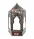 Aplique Interior Pared Cristal y Metal - Decoración Árabe Andalusí - Modelo Bab Alkauzar ABIAD