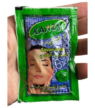 Ecological Soap "Beldi" - Ideal Arab Hamman-Sachet 30 gr - 1 Public use