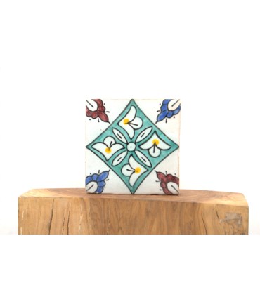 Al-Andalus - piastrelle artigianali 10cm - disegni vari - - modello 12