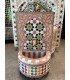 Marokkanischer Zellige-Brunnen: Das Juwel der handwerklichen Fliese in Fes – Khamra-Modell – 50 cm