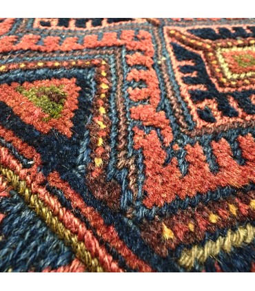 Alfombra Kilim Afgana Hirat - Diseño Geométrico - 198x144 cm