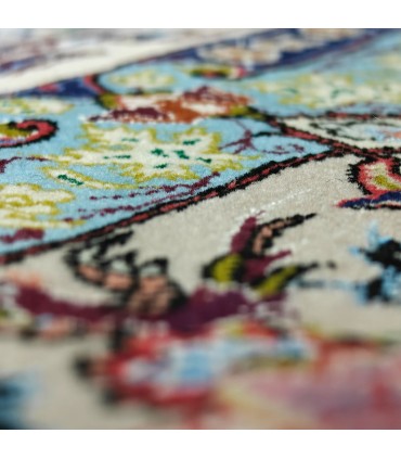 Tapis Persan Ispahan Signé par Maître Taryak Chi - Design Exclusif - 138x220 cm