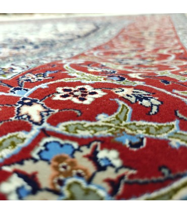 Tapis Persan Ispahan Signé par Maître Hussein Daveri - 228x147 cm