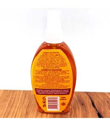 Argan Du Maroc Ambre Solaire Huile Bronzante Solaire SPF 6 - Bronzage Naturel et Haute Protection