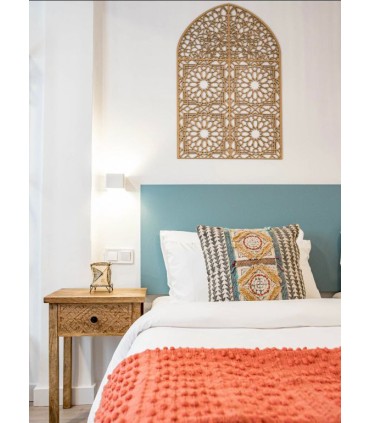 Janela em treliça árabe - Bab Alhambra Modelo - 100 x 60 cm