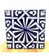 Azulejo Andalusí Zellige BLU Nazari 15x15 cm - Artigianale - Modello 94