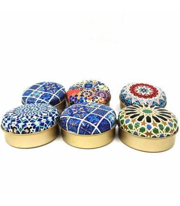 Savon à l'huile d'olive dans une élégante boîte en métal 115 gr