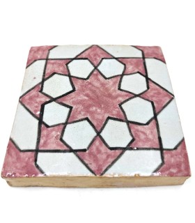 Azulejo Andaluso - Zellige Mosaico Nazari - 10 x 10cm - Artigianale - Modello 101
