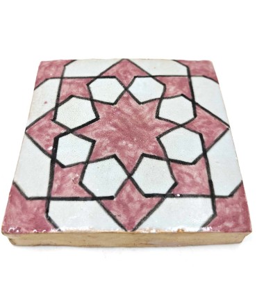 Azulejo Andaluso - Zellige Mosaico Nazari - 10 x 10cm - Artigianale - Modello 101