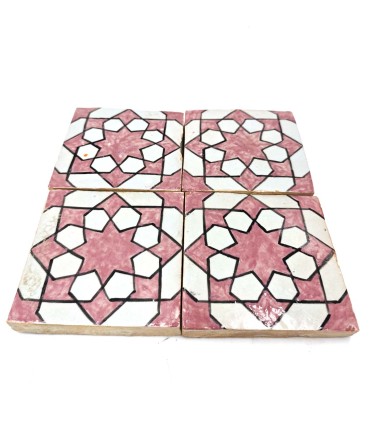 Andalusian Tile - Zellige Nazari Mosaic - 10 x 10cm - Handmade - Model 101